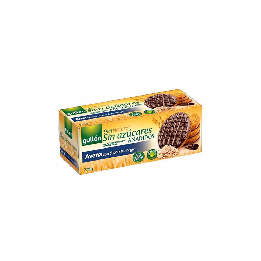 Zabkeksz GULLON Avena étcsokoládés hozzáadott cukor nélkül 275 g