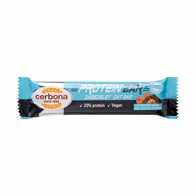 Zabszelet CERBONA Protein étcsokoládés-málnás 40 g