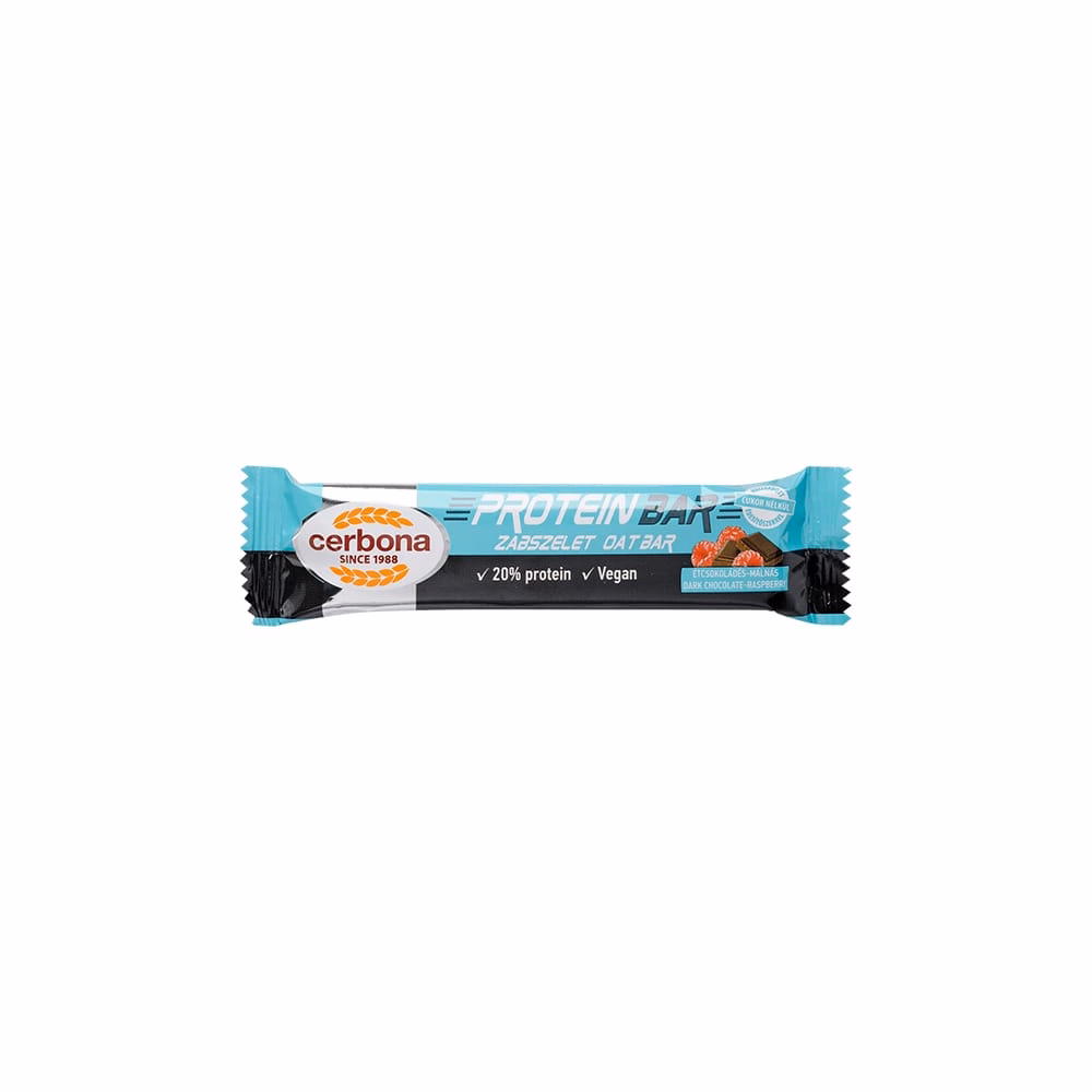 Zabszelet CERBONA Protein étcsokoládés-málnás 40 g