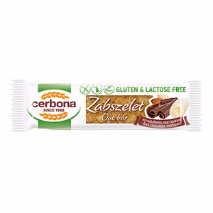 Zabszelet CERBONA étcsokoládés marcipános gluténmentes 40 g