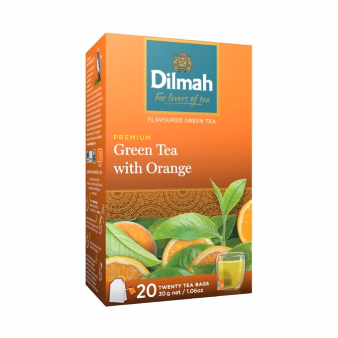 Zöld tea DILMAH Orange 20 filter/doboz