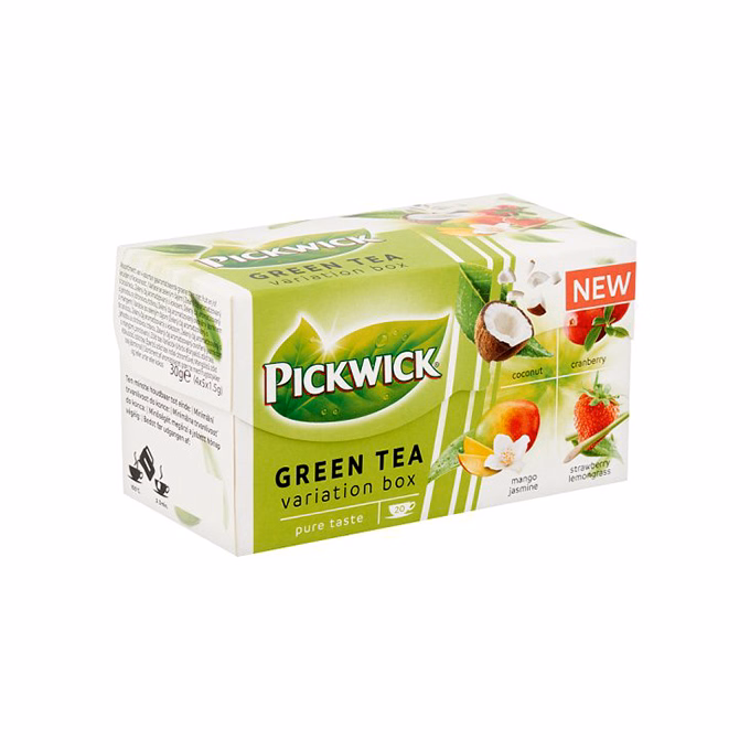 Zöld tea PICKWICK variációk kókusz-áfonya-mangó-eper 20 filter/doboz