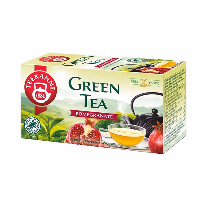 Zöld tea TEEKANNE Gránátalma 12 filter/doboz