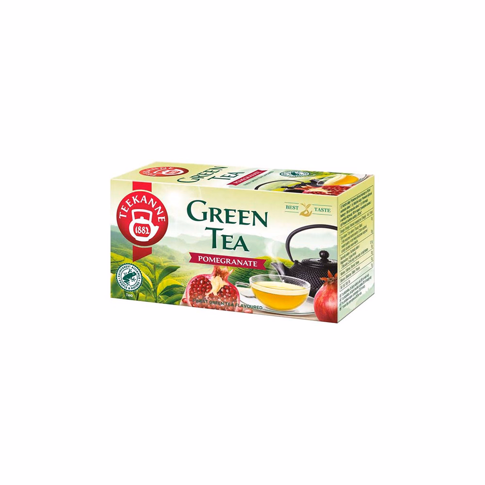 Zöld tea TEEKANNE Gránátalma 12 filter/doboz