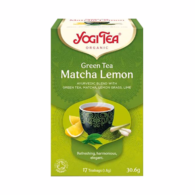 Zöld tea bio YOGI TEA Matchával és citrommal 17 filter/doboz