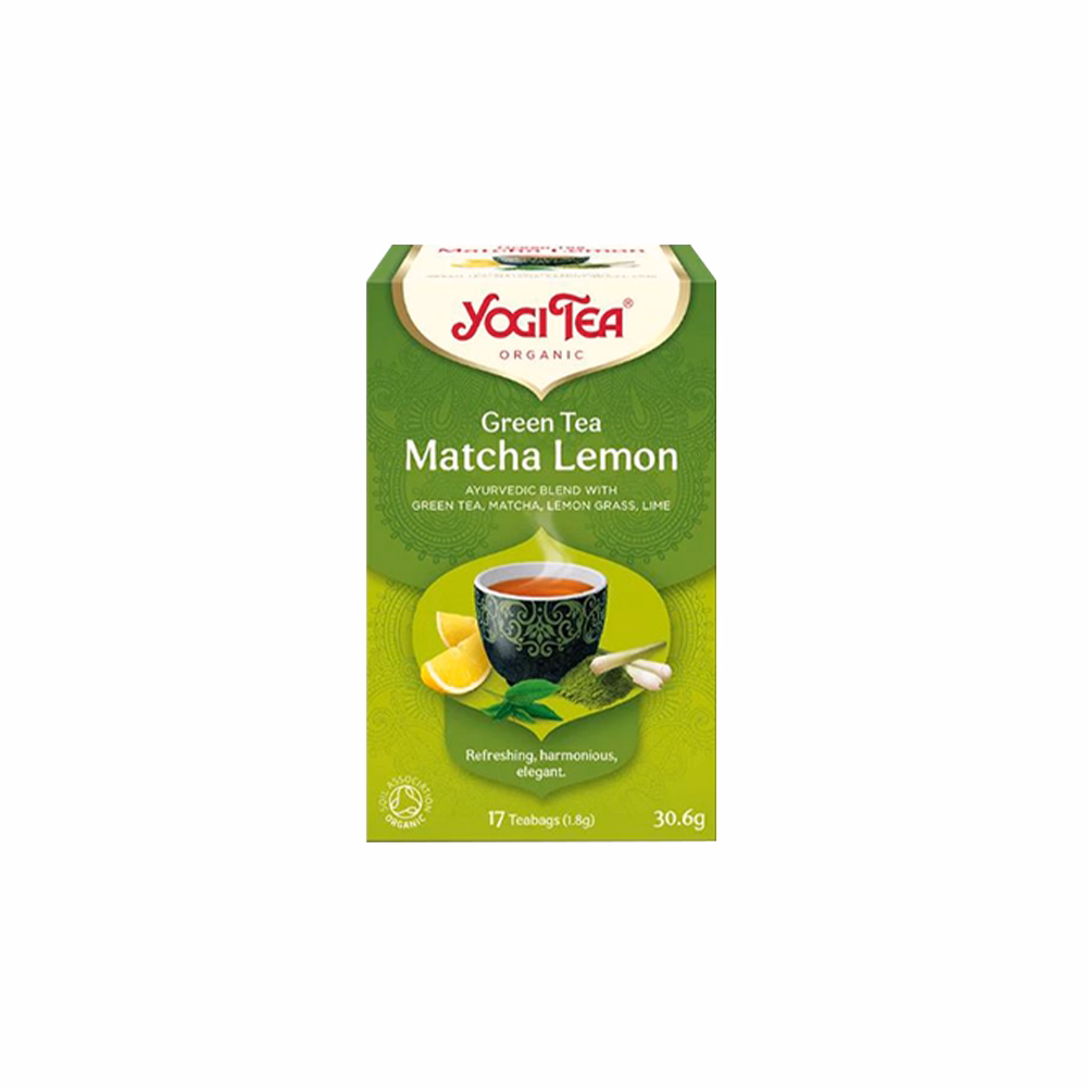 Zöld tea bio YOGI TEA Matchával és citrommal 17 filter/doboz