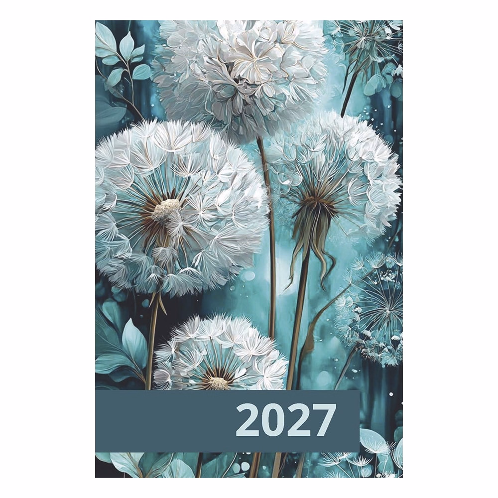 Zsebnaptár ALISCA 7 napos álló fehér lapos papírborítás vegyes 2027