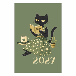 Zsebnaptár ALISCA 7 napos álló fehér lapos papírborítás vegyes 2027