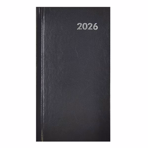 Zsebnaptár ALISCA fekvő fehér lapos szürke 2026.