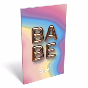 Zsebnaptár LIZZY CARD A/6 heti papírborítós Babe 2026.