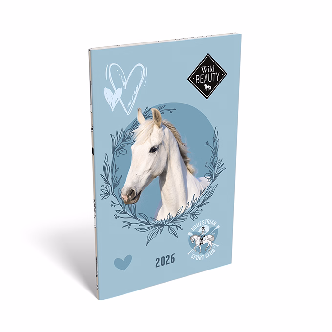 Zsebnaptár LIZZY CARD A/6 heti papírborítós Wild beauty sport club 2026.