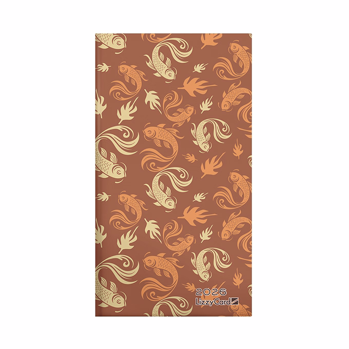 Zsebnaptár LIZZY CARD fekvő keménytáblás Feng shui 2026.