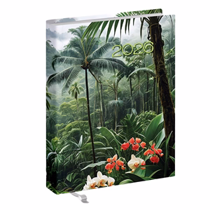 Zsebnaptár REALSYSTEM 2 Day B/6 kétnapos álló fehér lapos Orchidea 2026.