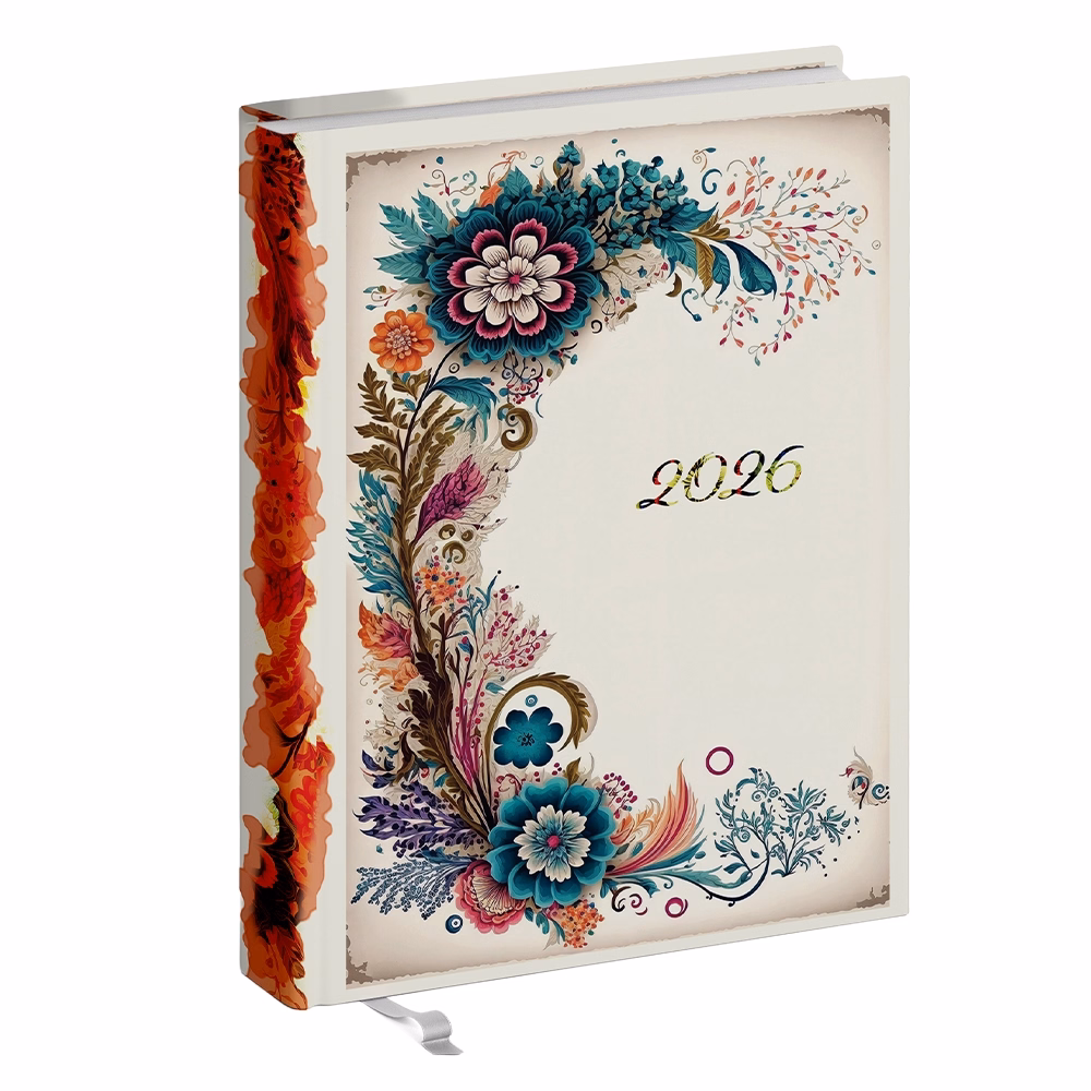 Zsebnaptár REALSYSTEM 2 Day B/6 kétnapos álló fehér lapos Vintage 2026. Zsebnaptár REALSYSTEM 2 Day B/6 kétnapos álló fehér lapos Vintage 2026.