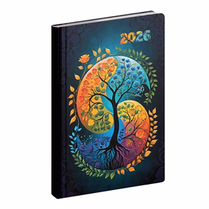 Zsebnaptár REALSYSTEM Fiestina B/6 álló fehér lapos Jinjang 2026.