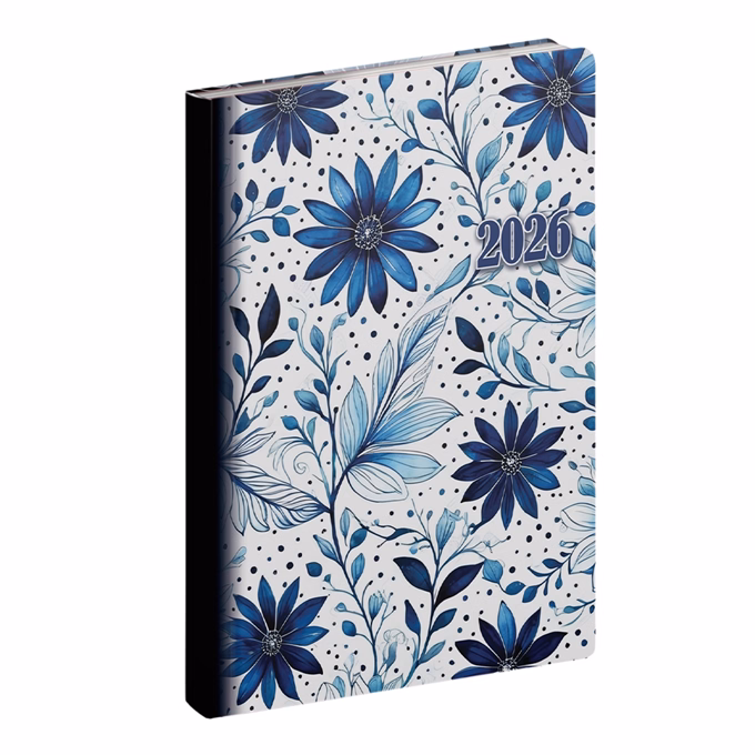 Zsebnaptár REALSYSTEM Fiestina B/6 álló fehér lapos Virágminta 2026. Zsebnaptár REALSYSTEM Fiestina B/6 álló fehér lapos Virágminta 2026.