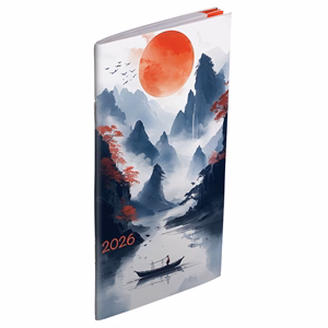 Zsebnaptár REALSYSTEM zsebirka álló fehér lapos Fantasy 2026.