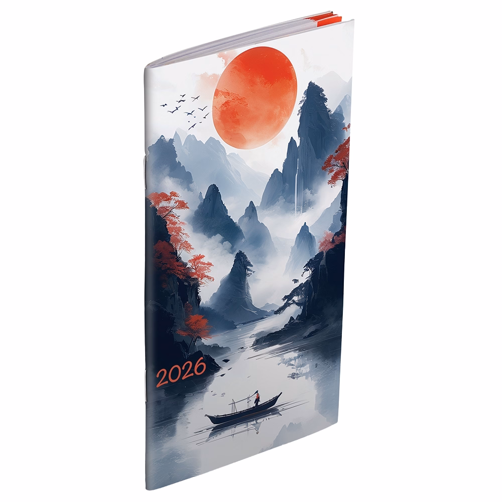 Zsebnaptár REALSYSTEM zsebirka álló fehér lapos Fantasy 2026.