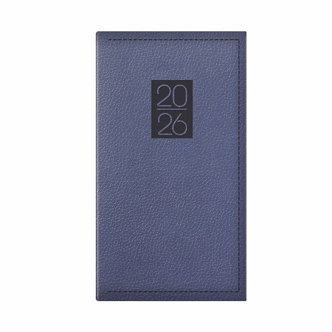 Zsebnaptár TOPTIMER Classic C035 álló sárga lapos kék 2026.