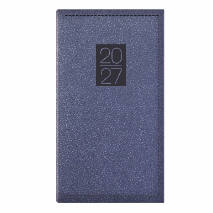 Zsebnaptár TOPTIMER Classic C035 álló sárga lapos kék 2027