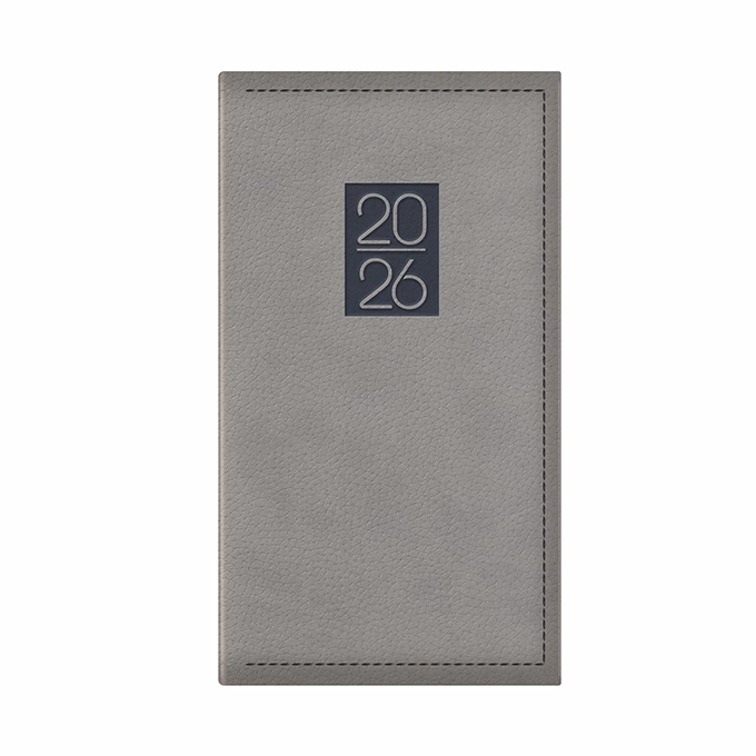 Zsebnaptár TOPTIMER Classic C035 álló sárga lapos szürke 2026.