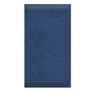 Zsebnaptár TOPTIMER Image I035 álló sárga lapos kék 2027