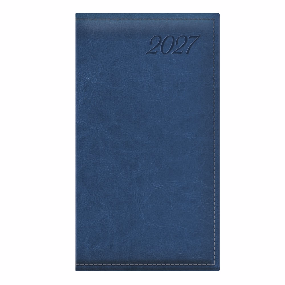 Zsebnaptár TOPTIMER Image I035 álló sárga lapos kék 2027