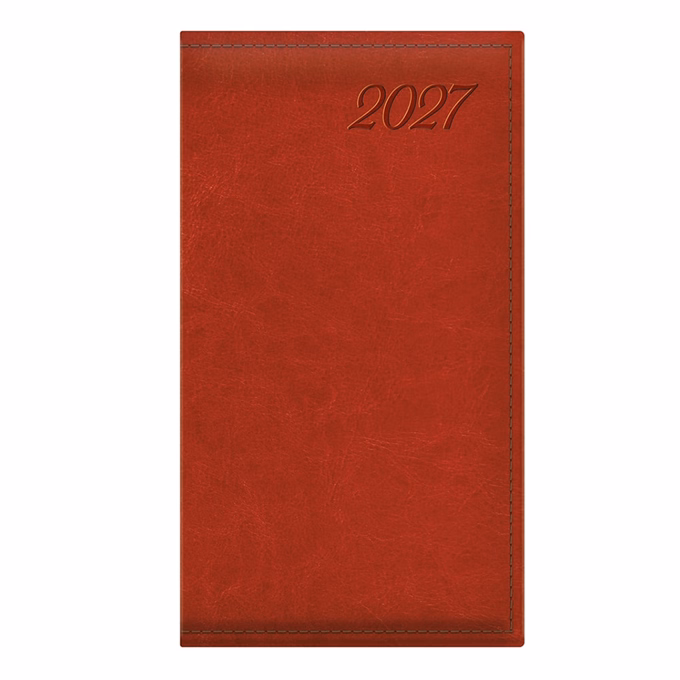 Zsebnaptár TOPTIMER Image I035 álló sárga lapos piros 2027