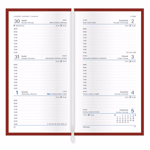 Zsebnaptár TOPTIMER Joy J035 heti álló fehér lapos Párizs UV 2026.