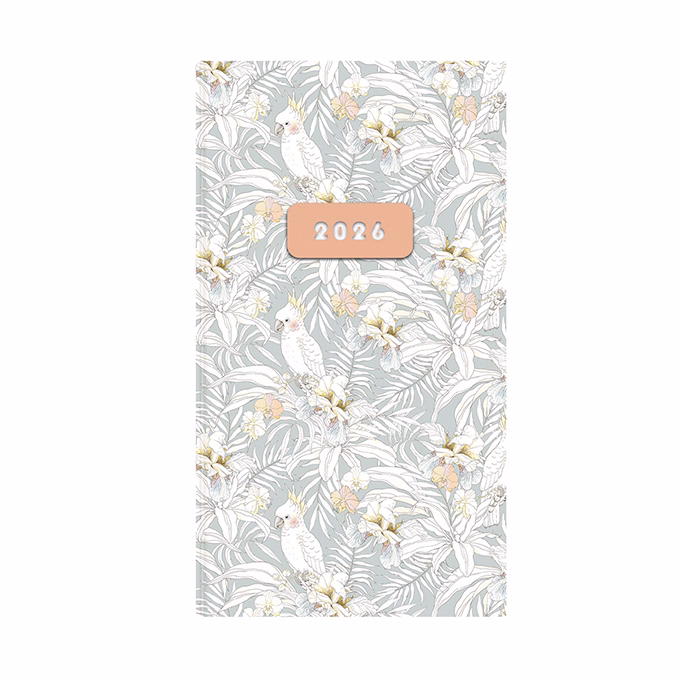 Zsebnaptár TOPTIMER Joy J035 heti álló fehér lapos Tropic UV 2026.