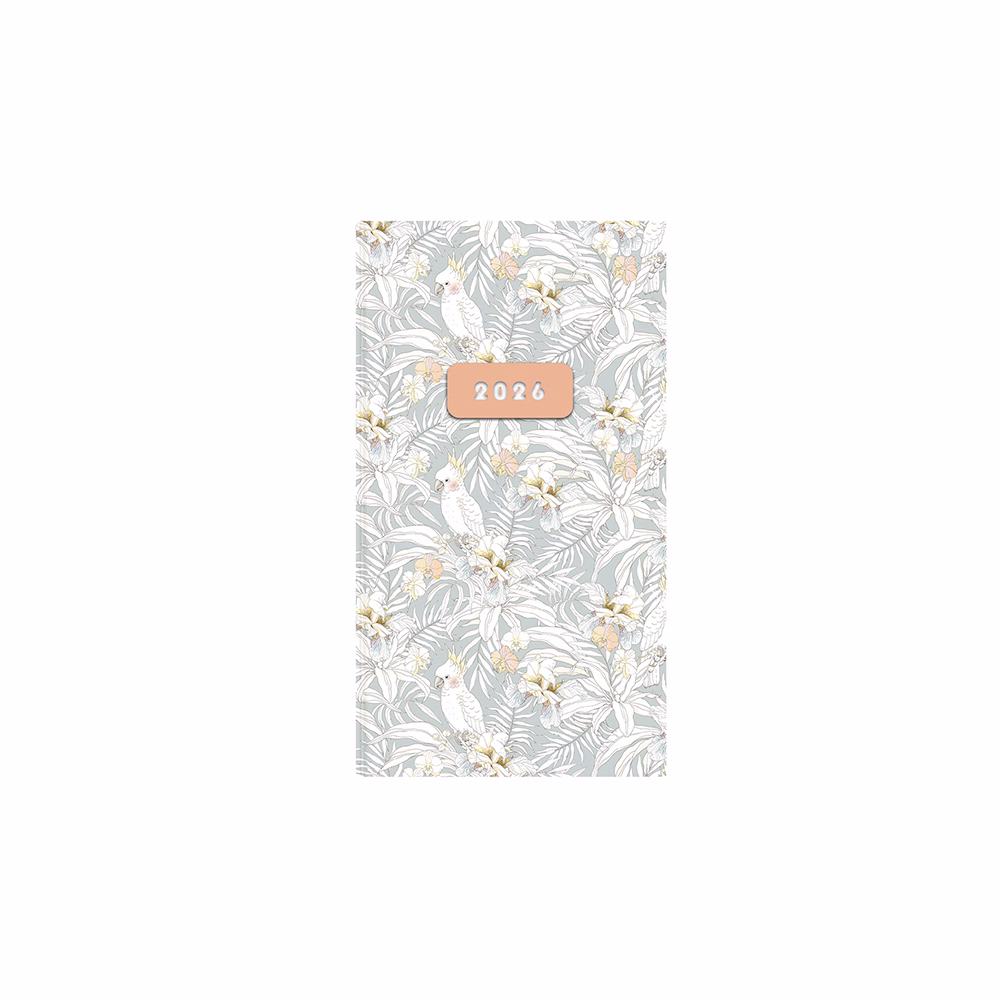 Zsebnaptár TOPTIMER Joy J035 heti álló fehér lapos Tropic UV 2026.