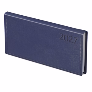 Zsebnaptár TOPTIMER Traditional T030 fekvő fehér lapos kék 2027