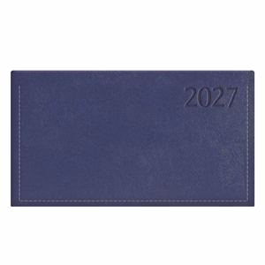 Zsebnaptár TOPTIMER Traditional T030 fekvő fehér lapos kék 2027