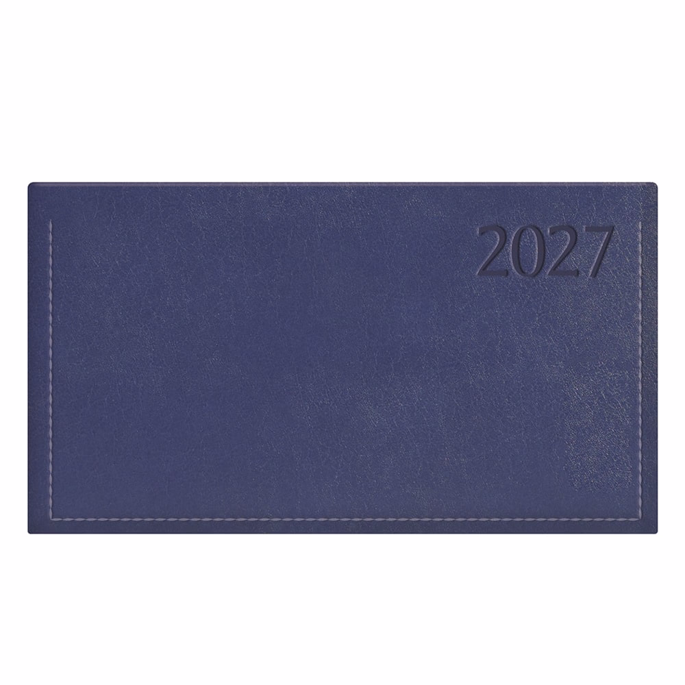 Zsebnaptár TOPTIMER Traditional T030 fekvő fehér lapos kék 2027