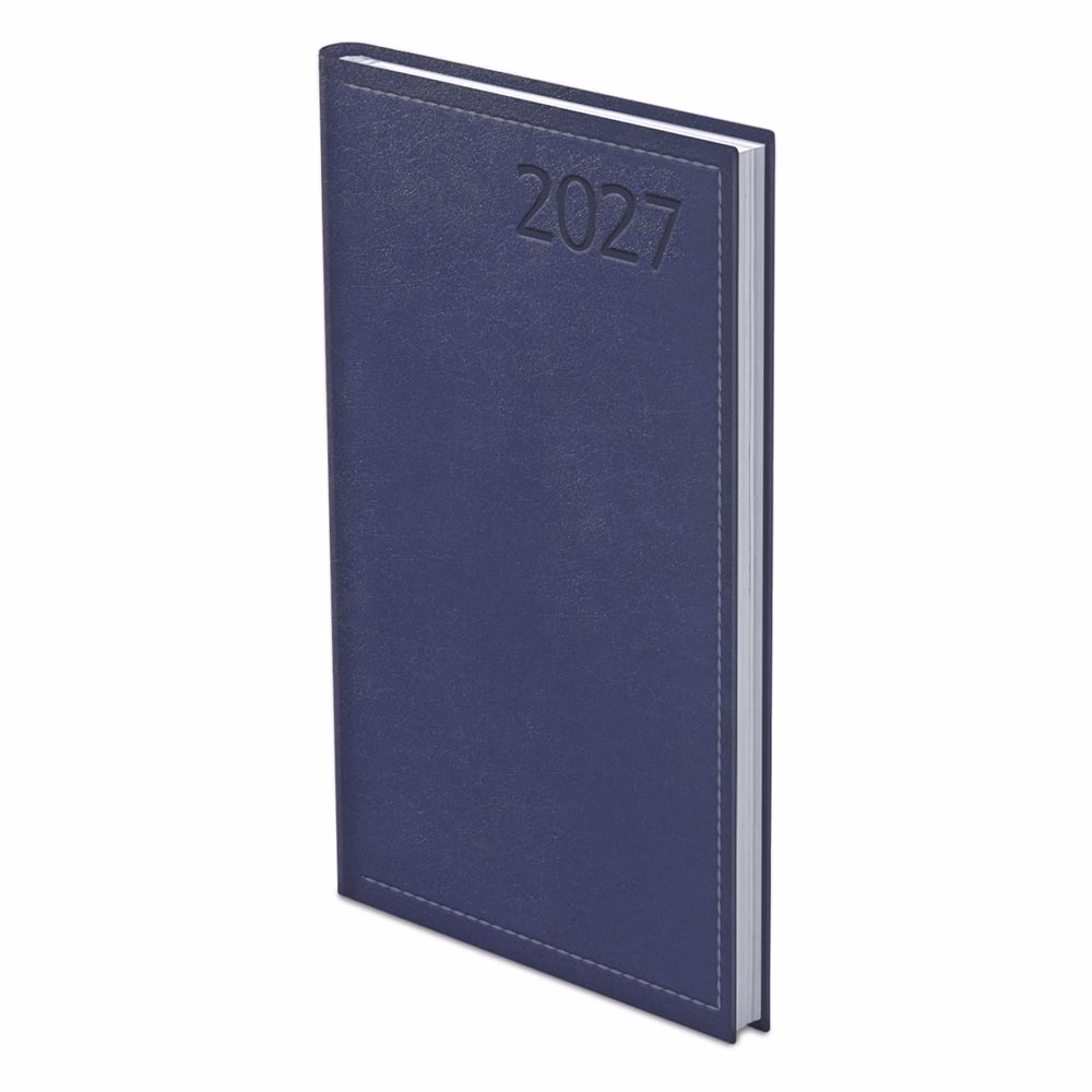 Zsebnaptár TOPTIMER Traditional T035 álló fehér lapos kék 2027
