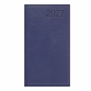 Zsebnaptár TOPTIMER Traditional T035 álló fehér lapos kék 2027