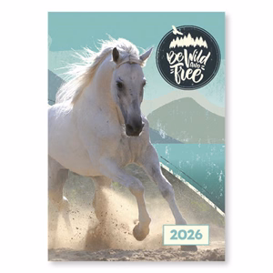 Zsebnaptár VECTRALINE A/7 álló fehér lapos vegyes mintás 2026.