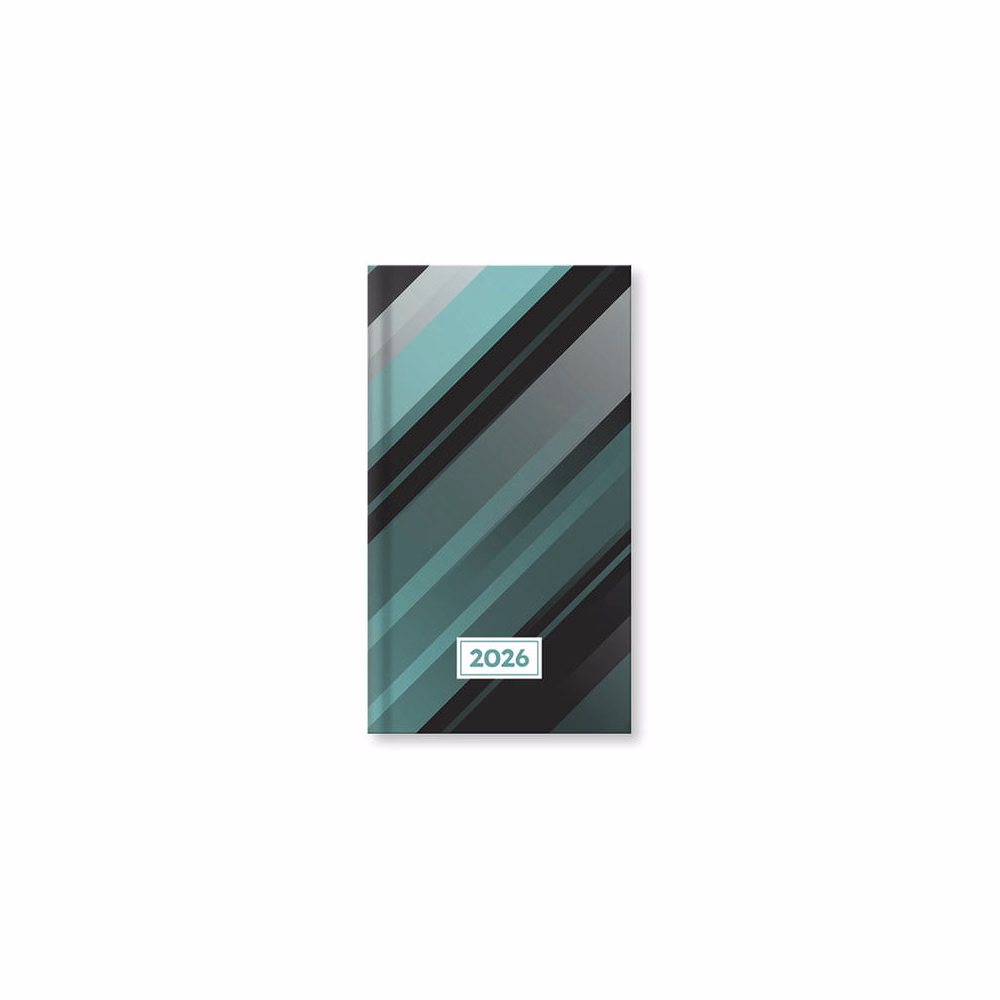 Zsebnaptár VECTRALINE álló fehér lapos vegyes mintás 2026.