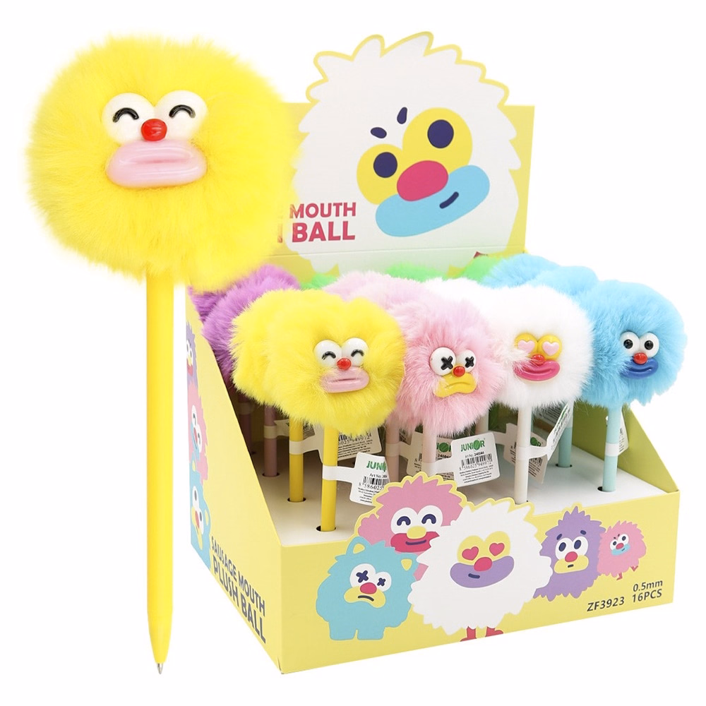 Zseléstoll JUNIOR 0,5mm pom-pom formával Pasztell száj