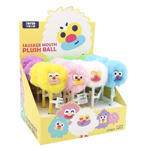Zseléstoll JUNIOR 0,5mm pom-pom formával Pasztell száj