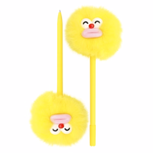 Zseléstoll JUNIOR 0,5mm pom-pom formával Pasztell száj