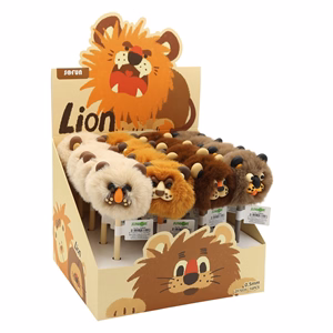 Zseléstoll JUNIOR radírozható 0,7mm pom-pom formával Lion