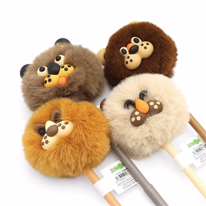 Zseléstoll JUNIOR radírozható 0,7mm pom-pom formával Lion