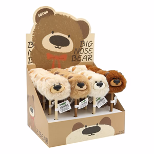 Zseléstoll JUNIOR radírozható 0,7mm pom-pom formával Nose Bear