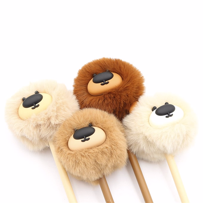 Zseléstoll JUNIOR radírozható 0,7mm pom-pom formával Nose Bear