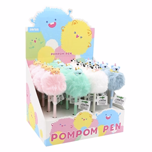 Zseléstoll JUNIOR radírozható 0,7mm pom-pom formával Pasztell színek