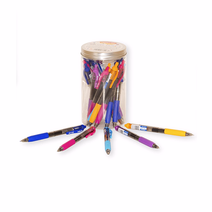 Zseléstoll NEBULO 0,5 mm vegyes színekben kék írásszín