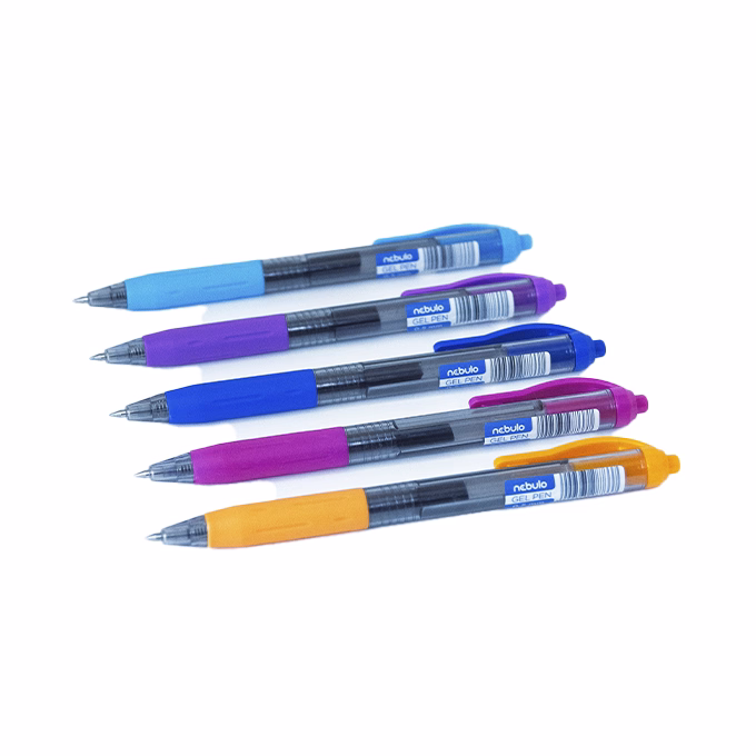 Zseléstoll NEBULO 0,5 mm vegyes színekben kék írásszín