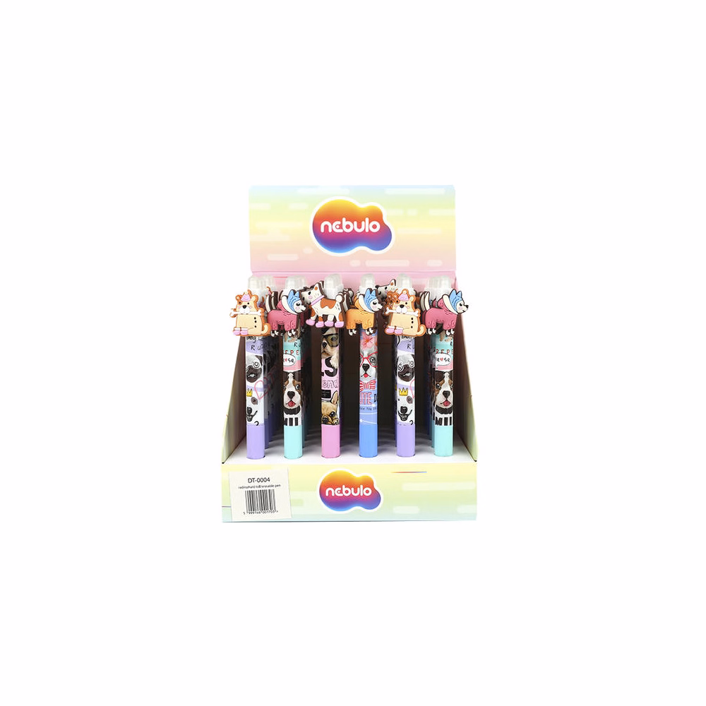 Zseléstoll NEBULO nyomógombos radírozható 0,7 mm Arisztocica