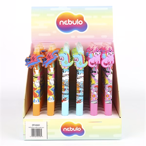 Zseléstoll NEBULO nyomógombos radírozható 0,7 mm Jelmezes macskák